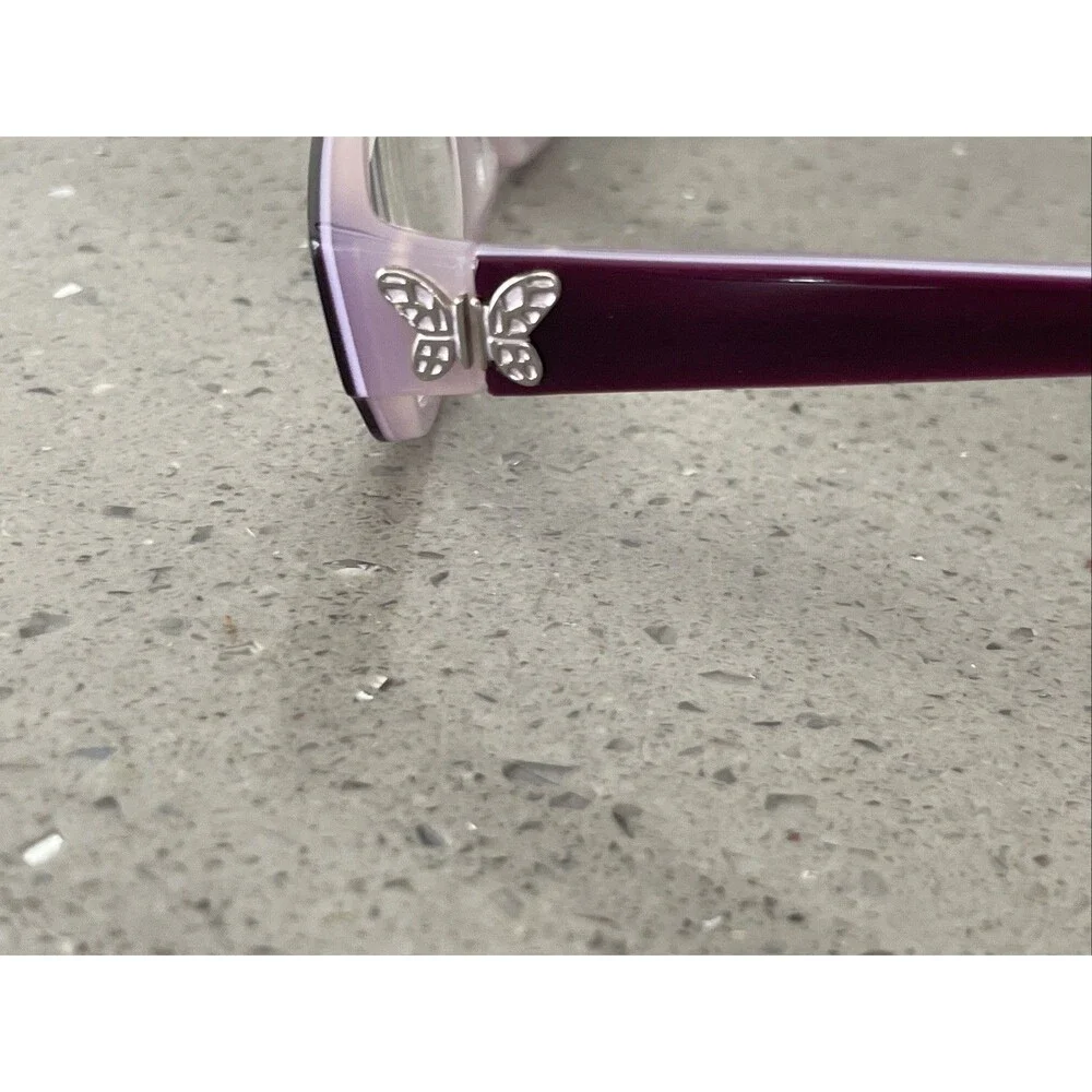 Kid's Occhi Eyeglasses Flex Hinges butterfly Plum frames ONLY 45/16/125 2015